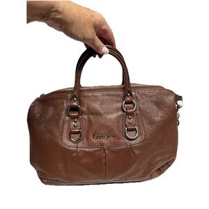 Vintage Coach Shoulder Handbag Satchel 15445 Brown Leather Y2K Boston Hobo Purse